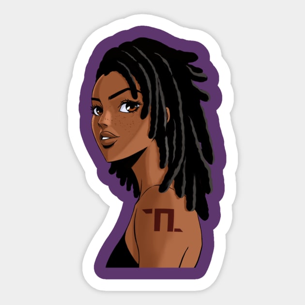 Caribean girl Sticker by Kurosan